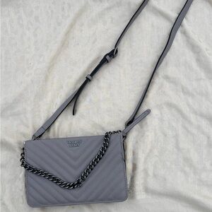 Victoria's Secret Charcoal Quilted Crossbody Bag